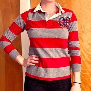 Red & Grey Rugby Shirt